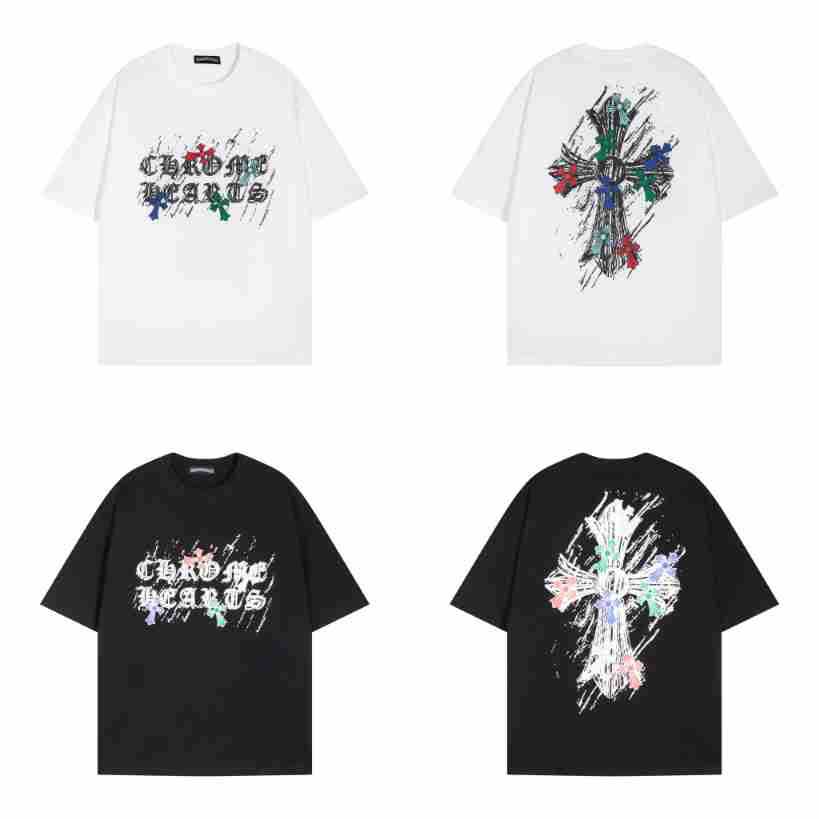 Chrome Hearts クロムハーツ おしゃれと機能性を両立 万能半袖シャツ 2色兼用 男女兼用 レディース メンズ 6108