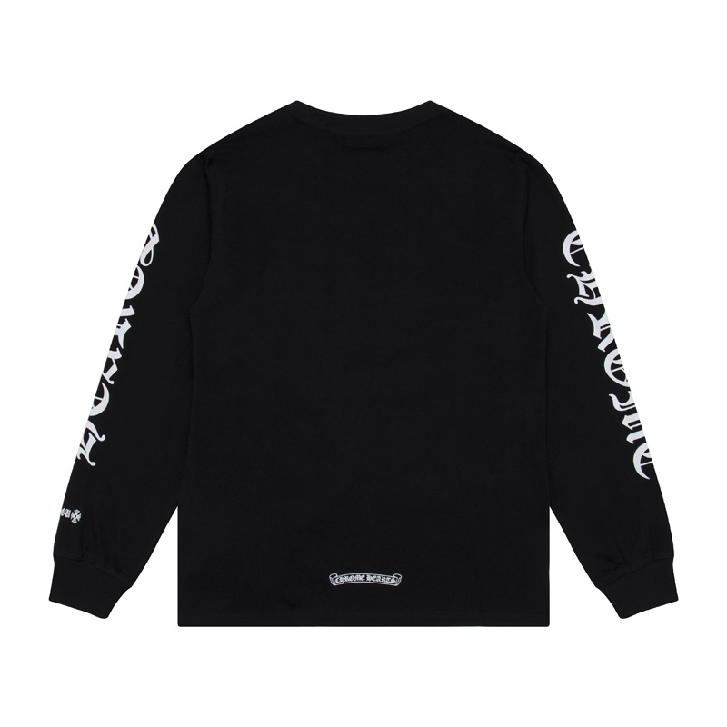 クロムハーツ  Tシャツ 長袖 メンズ グラフィティ Tシャツ おしゃれ クルーネック ロンT グリーン 男女兼用