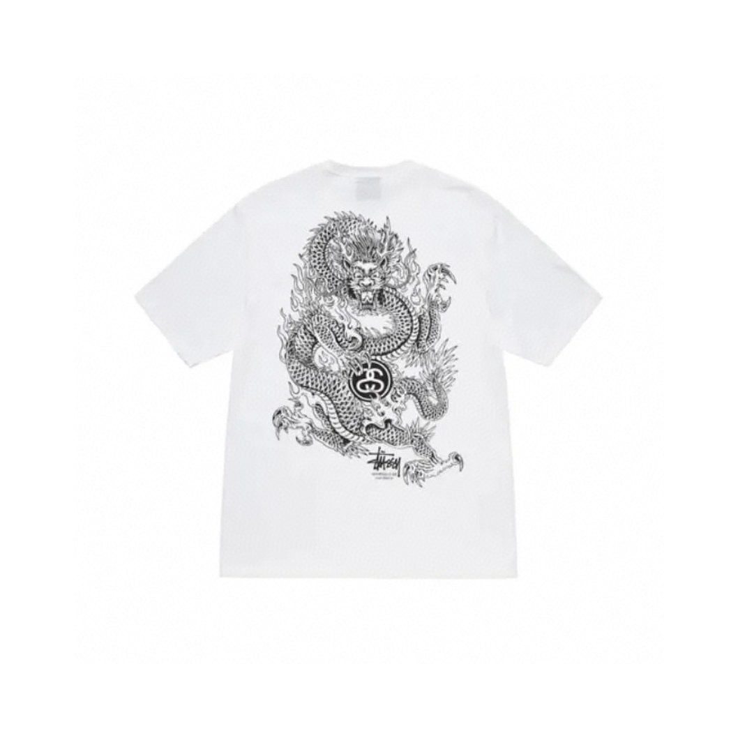 ステューシー 半袖 Tシャツ メンズ レディース 8-ball プリント Tシャツ おしゃれ コットン 快適 10色兼用 男女兼用 レディース メンズ