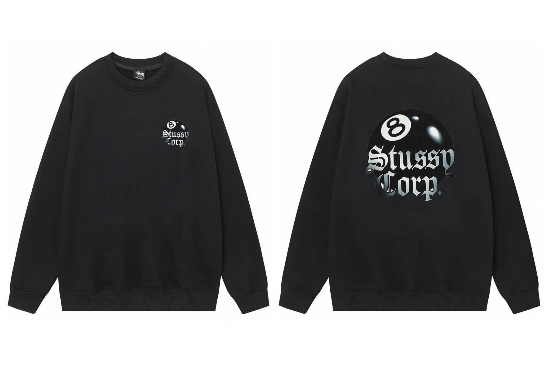 Stussy ステューシー  おしゃれなカジュアルクルーネック 4色兼用 男女兼用 レディース メンズ 116