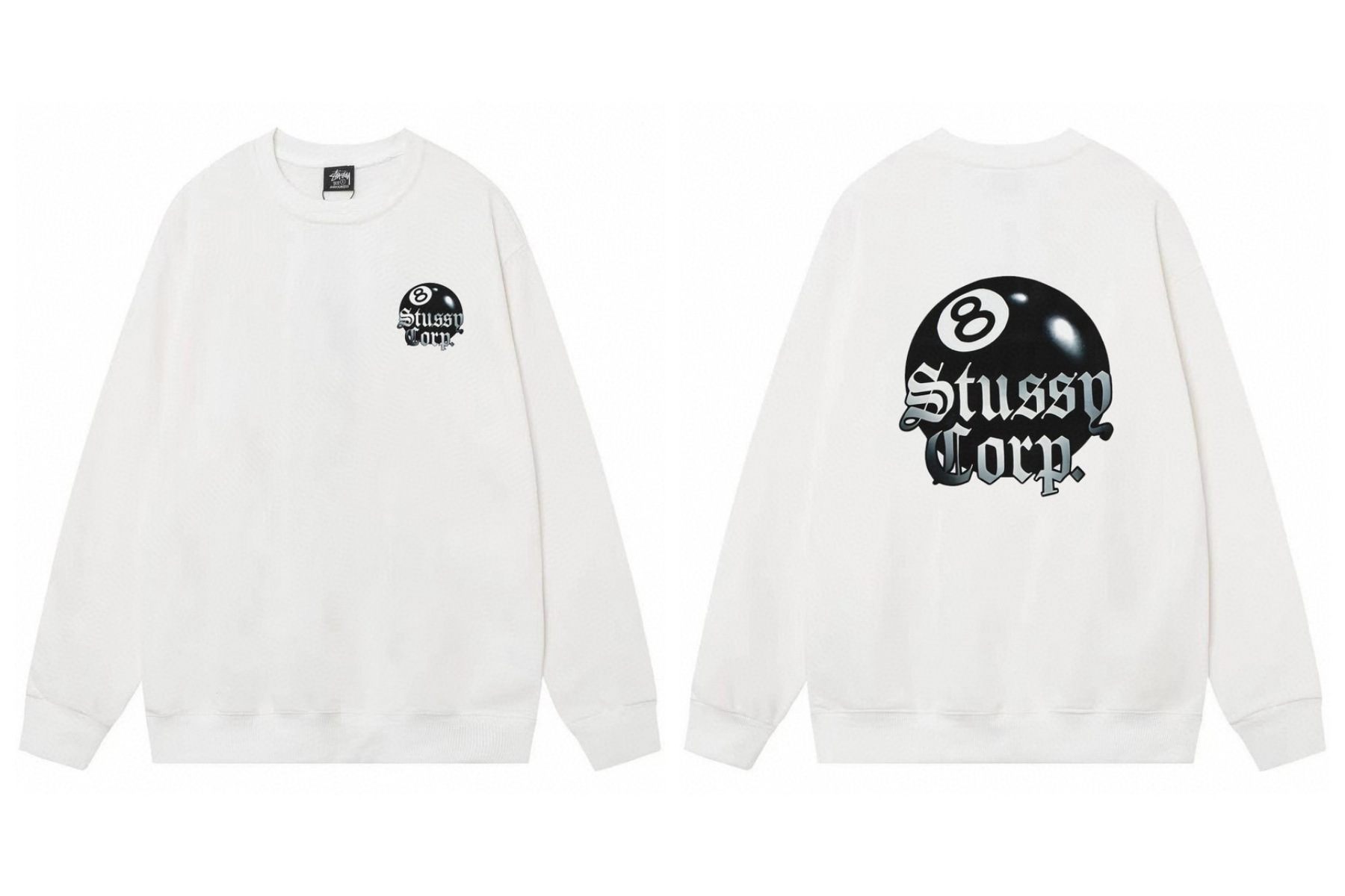 Stussy ステューシー  おしゃれなカジュアルクルーネック 4色兼用 男女兼用 レディース メンズ 116