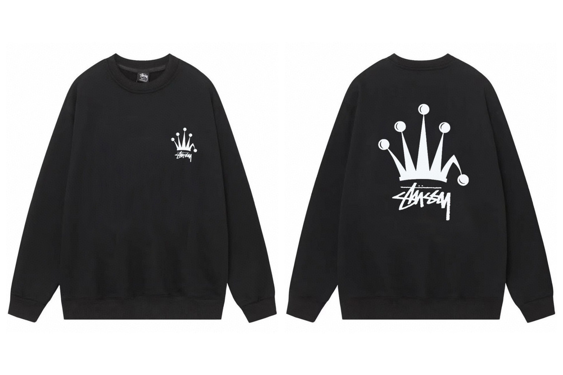 Stussy ステューシー  スポーティーシンプルスウェットシャツ 2色兼用 男女兼用 レディース メンズ 117