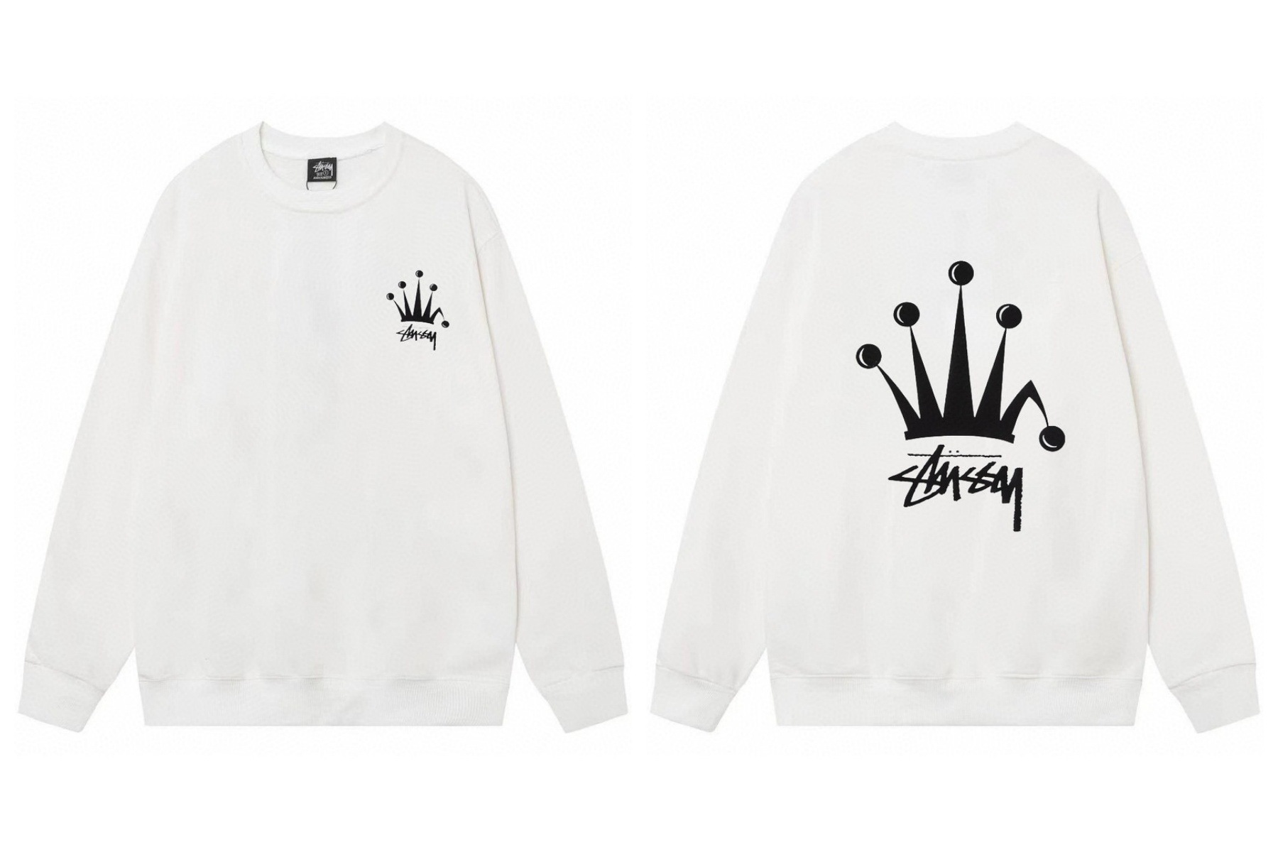 Stussy ステューシー  スポーティーシンプルスウェットシャツ 2色兼用 男女兼用 レディース メンズ 117
