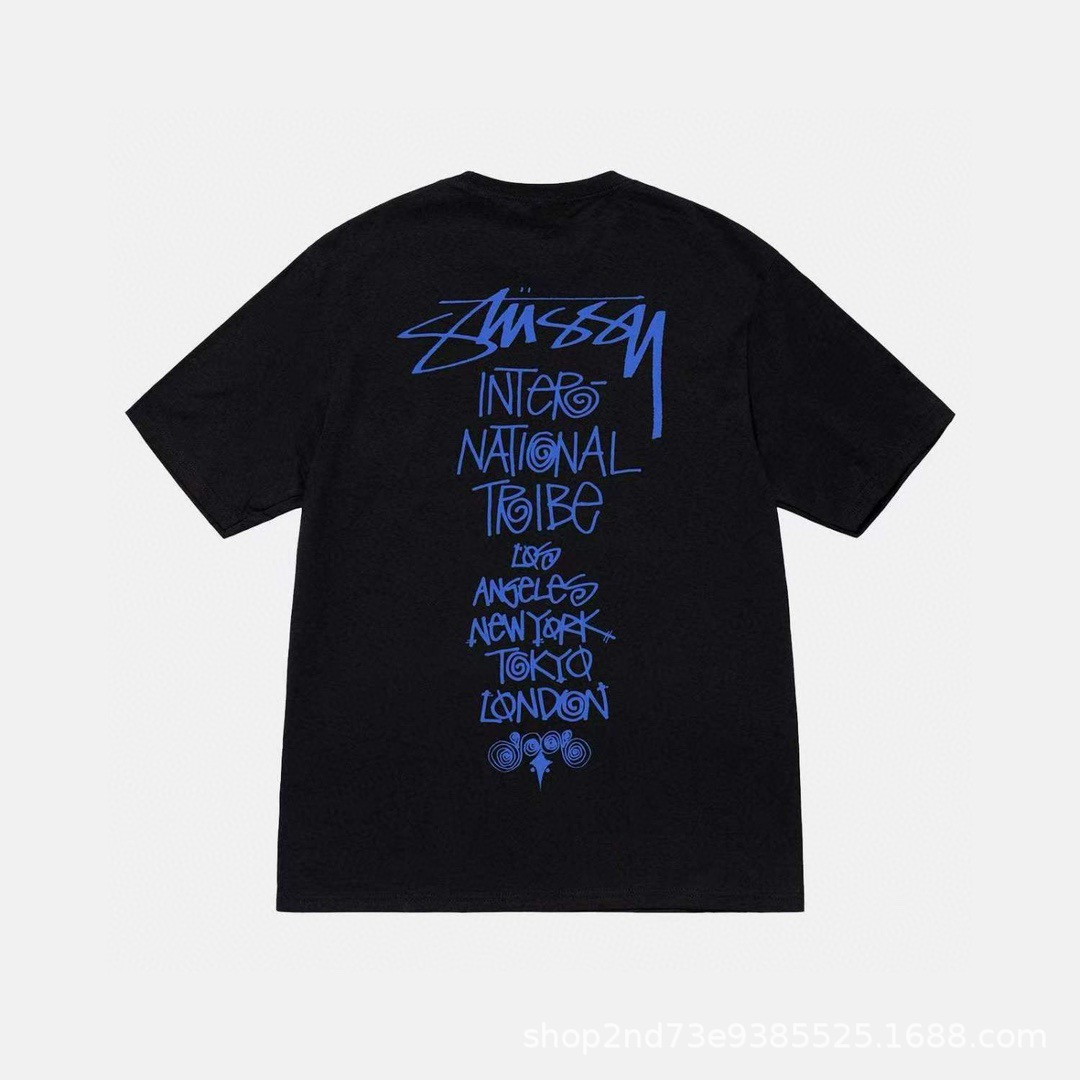 ステューシー 半袖 Tシャツ メンズ レディース グラフィックプリント Tシャツ おしゃれ 人気 コットン 夏服  10色兼用 男女兼用 レディース メンズ