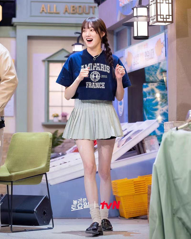 アミ・パリス de Coeur 刺繍 半袖Tシャツ  G00P5 15色兼用 男女兼用 レディース メンズ