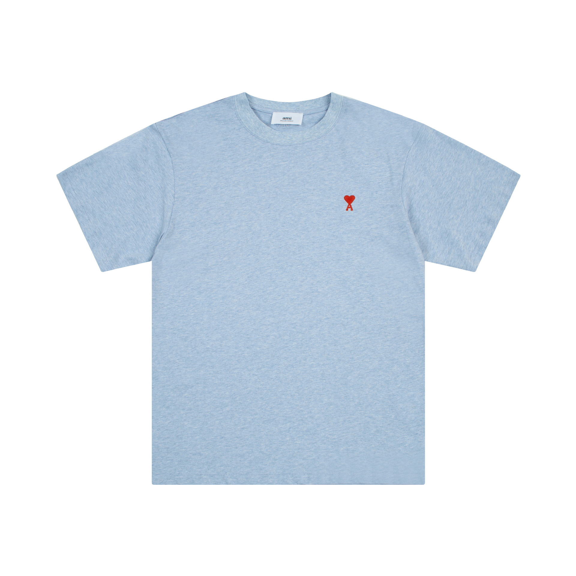 アミ・パリス ロゴプリントオーガニックコットン半袖Tシャツ