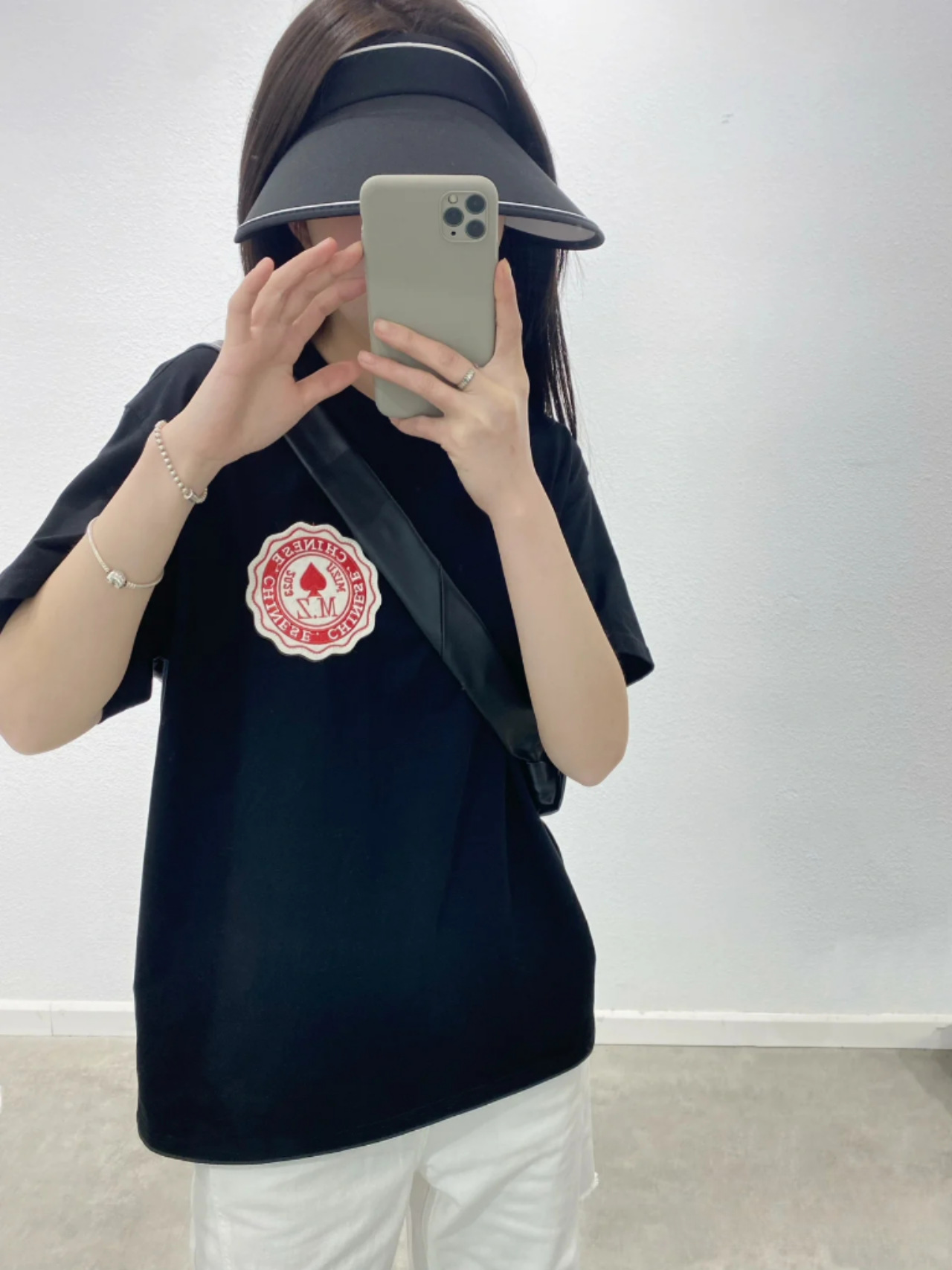 アミ・パリス de Coeur 刺繍 半袖Tシャツ  G00P5 15色兼用 男女兼用 レディース メンズ