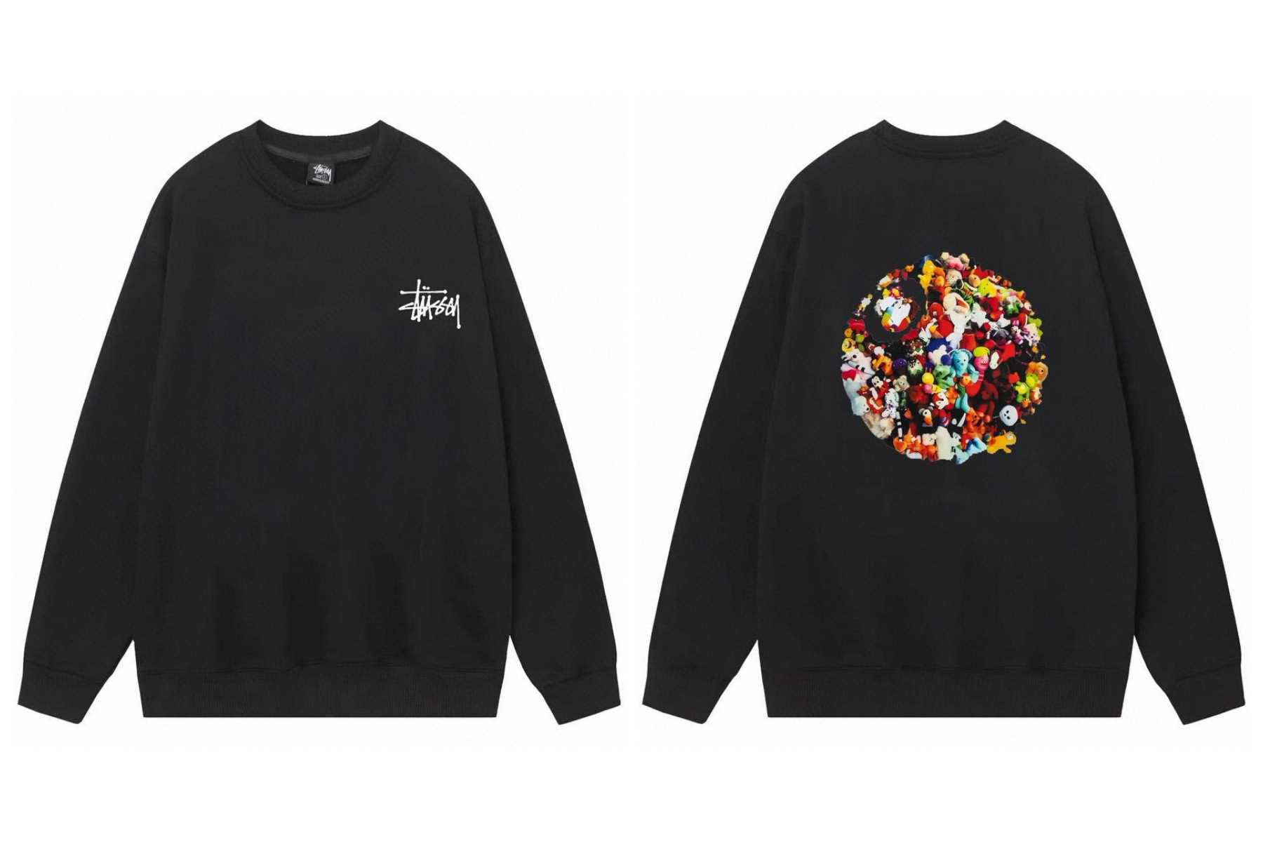 Stussy ステューシー  落ち着いた色合いのスタンダードスウェット 4色兼用 男女兼用 レディース メンズ 120