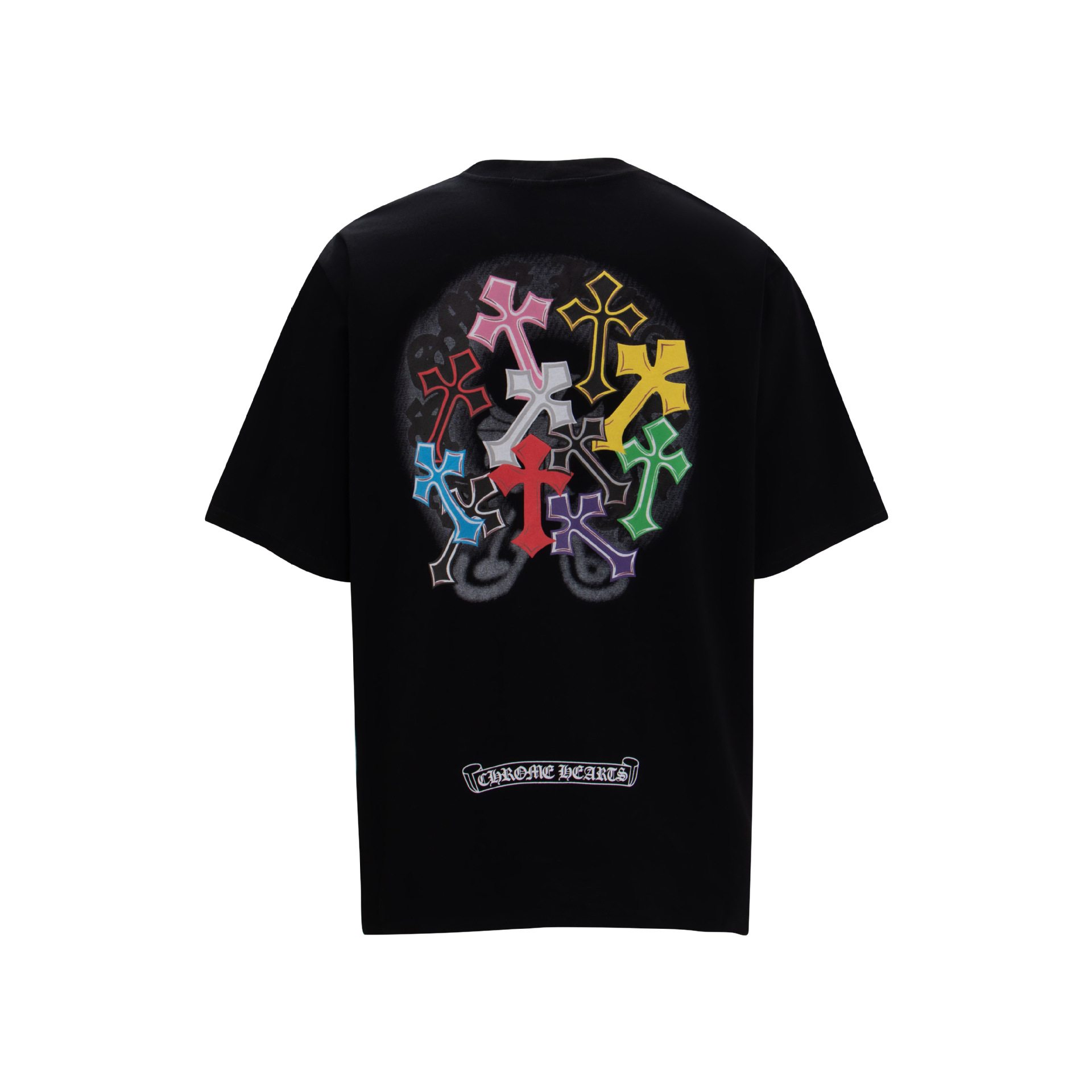希少♪CH◆ スクロール ホースシュー モノグラム ロゴ Tシャツ クロムハーツ スクロールホースシューロゴ 半袖 Tシャツ 10色