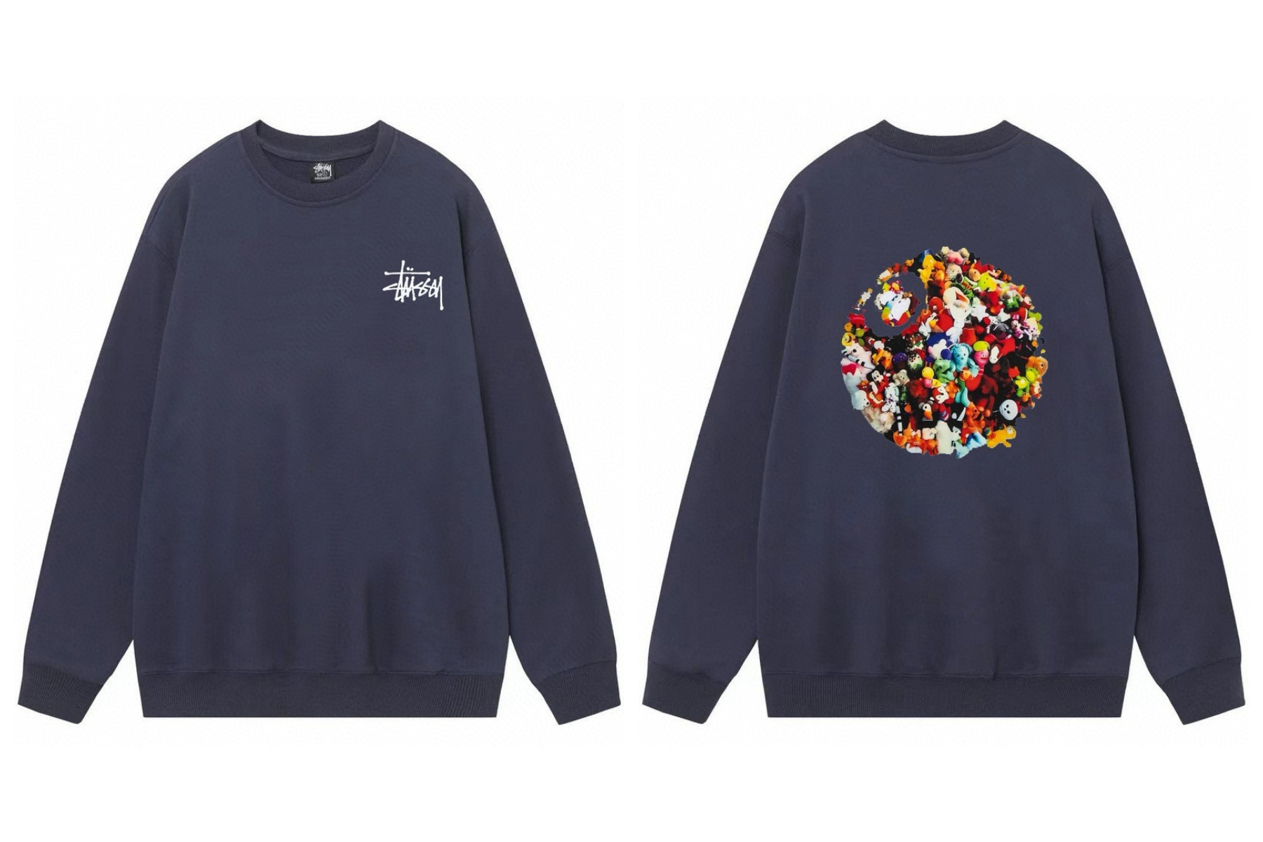 Stussy ステューシー  落ち着いた色合いのスタンダードスウェット 4色兼用 男女兼用 レディース メンズ 120