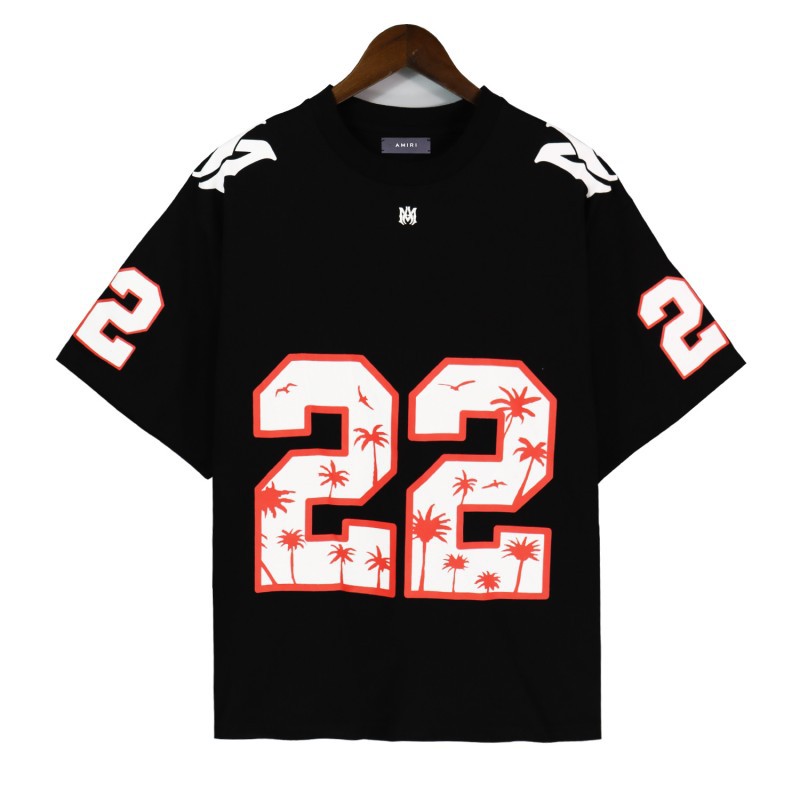 アミリどんなシーンにも合う 万能半袖Tシャツ  男女兼用 2色兼用 レディース メンズ  2171