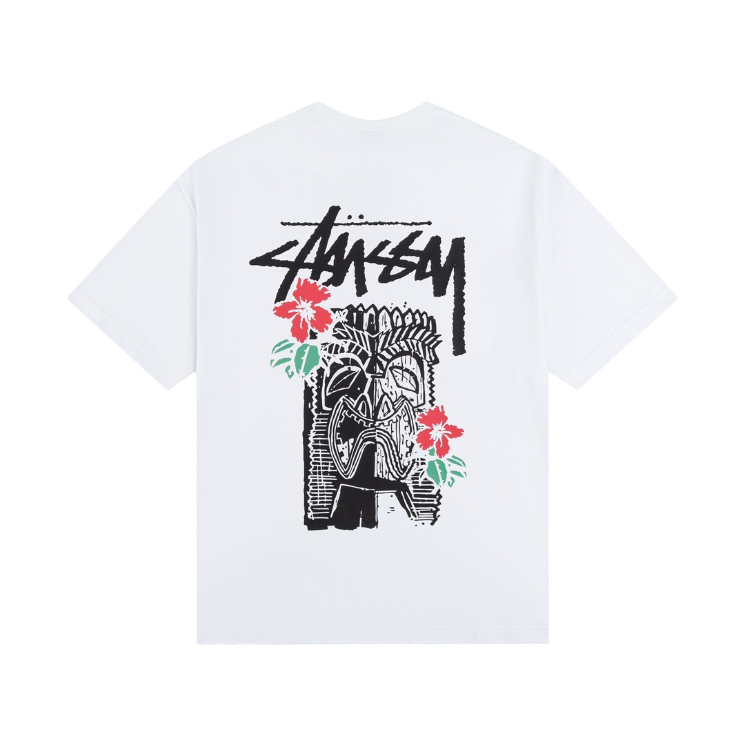 ステューシー 半袖 Tシャツ グラフィックプリント トップス メンズ レディース シンプル ゆったり 夏服 10色兼用 男女兼用 レディース メンズ