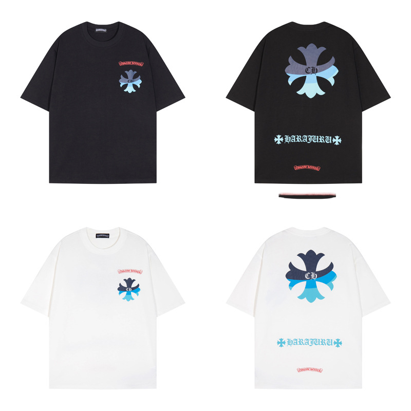 Chrome Hearts クロムハーツ 快適な毎日を カジュアル半袖シャツ  2色兼用 男女兼用 レディース メンズ 6133