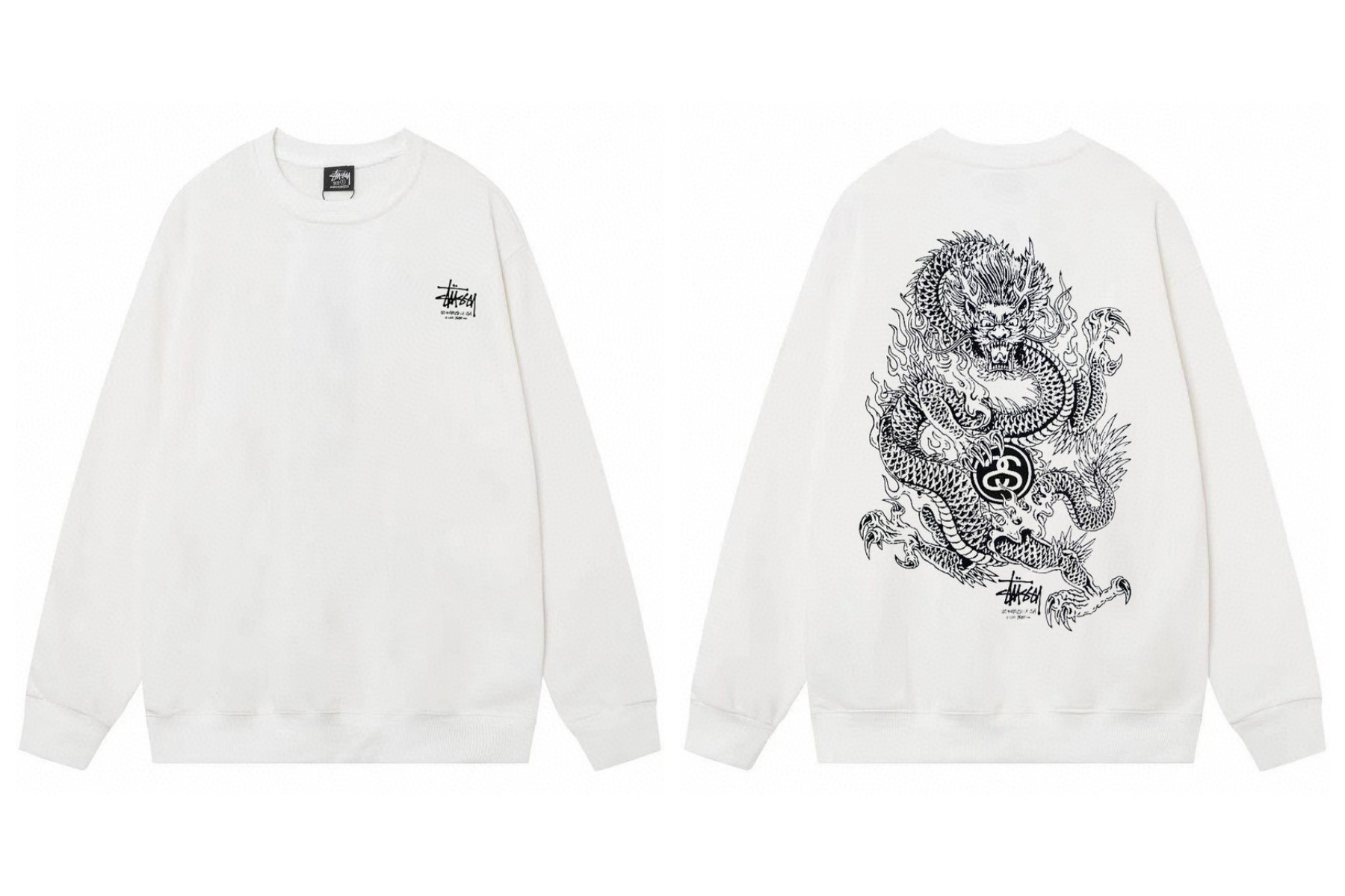 Stussy ステューシー  オールシーズン使えるクルーネックスウェット 2色兼用 男女兼用 レディース メンズ 122