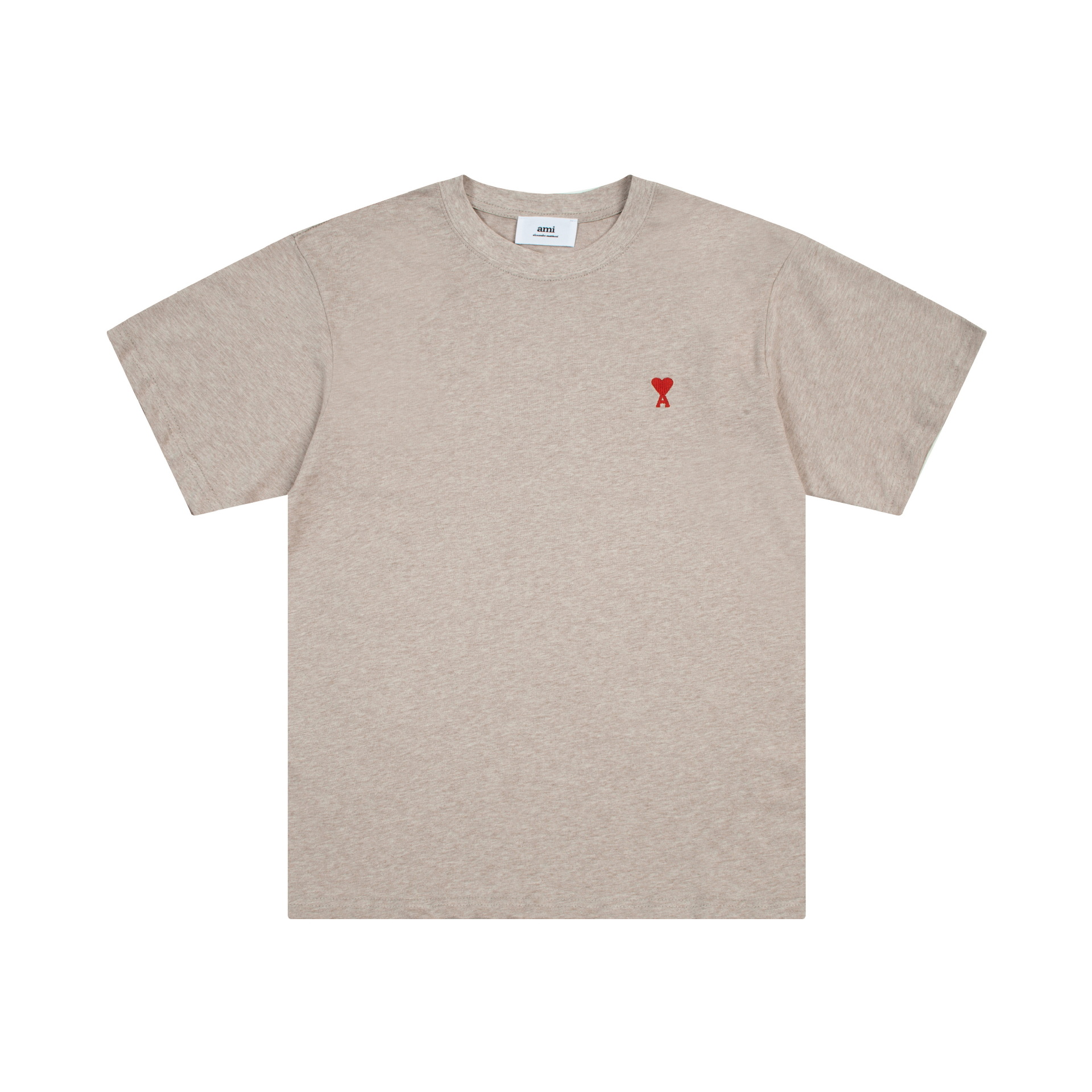 アミ・パリス ロゴプリントオーガニックコットン半袖Tシャツ