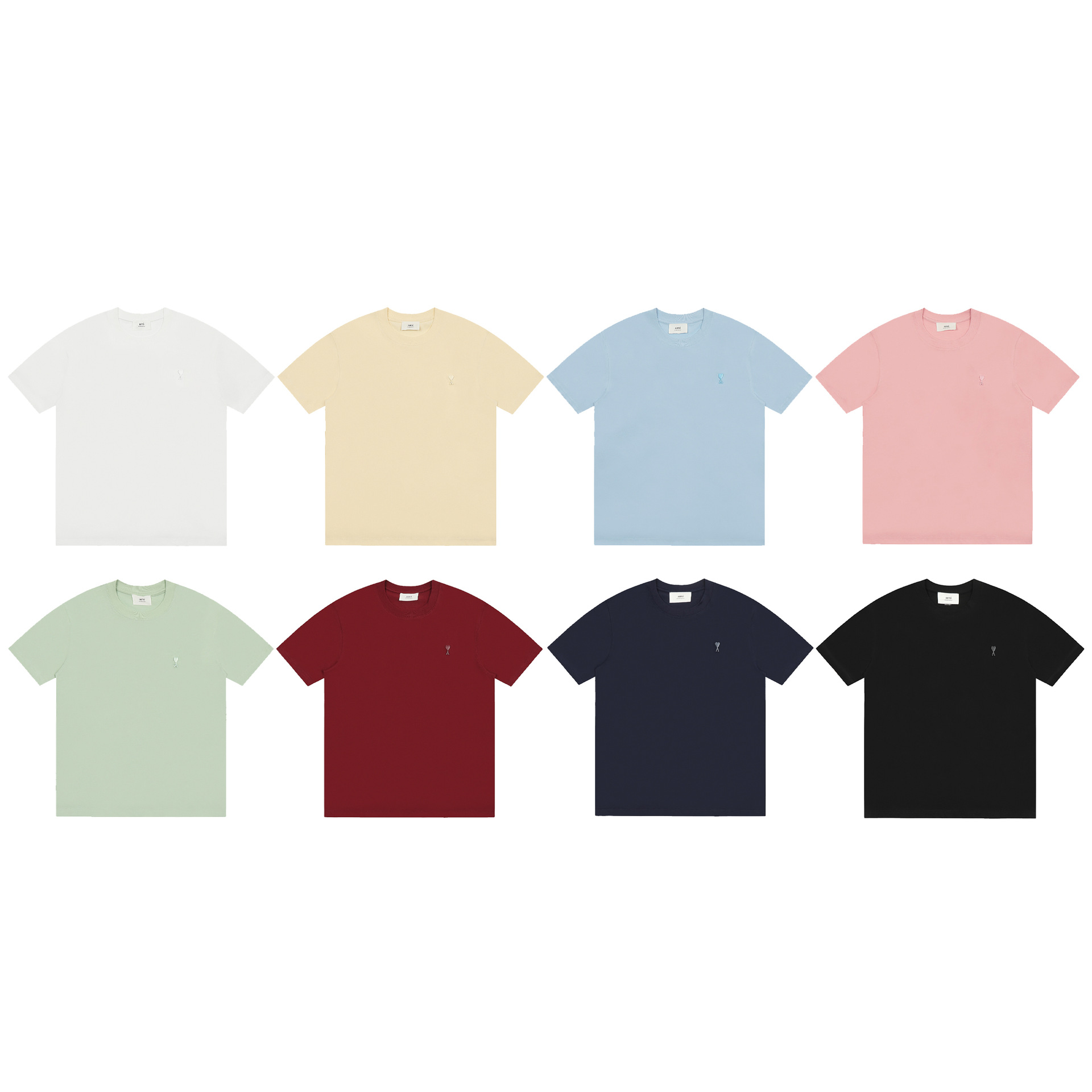 アミ・パリス  半袖Tシャツ　ユニセックス 12色兼用 男女兼用 レディース メンズ