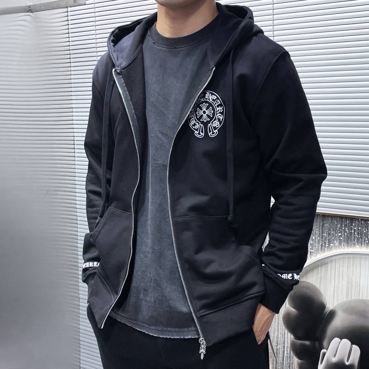 Chrome Hearts クロムハーツ   CH ASP ホースシュー パーカー メンズ レディース スウェット 男女兼用 2色兼用 レディース メンズ 