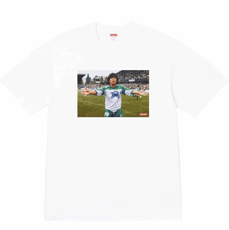 Supreme シュプリーム    動きやすさ重視のカジュアル半袖Tシャツ  2色兼用 男女兼用 レディース メンズ B359