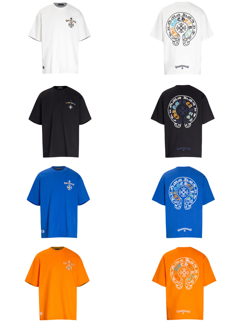 Chrome Hearts クロムハーツ 軽やかで涼しい 夏用半袖トップス  2色兼用 男女兼用 レディース メンズ 6038