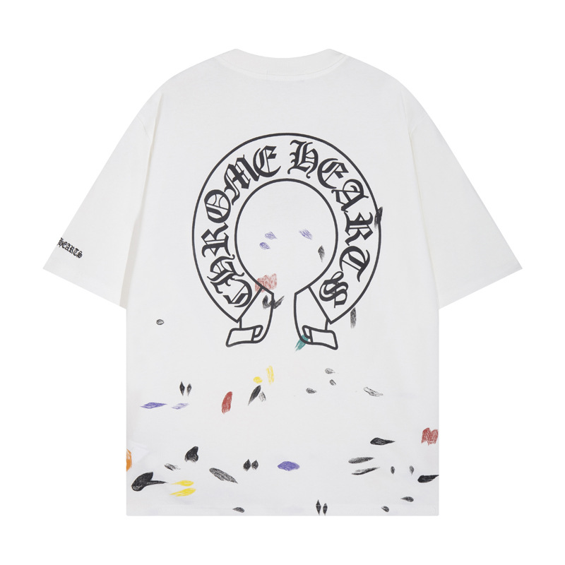 Chrome Hearts クロムハーツ スタイリッシュで機能的 半袖トップス  2色兼用 男女兼用 レディース メンズ 6053