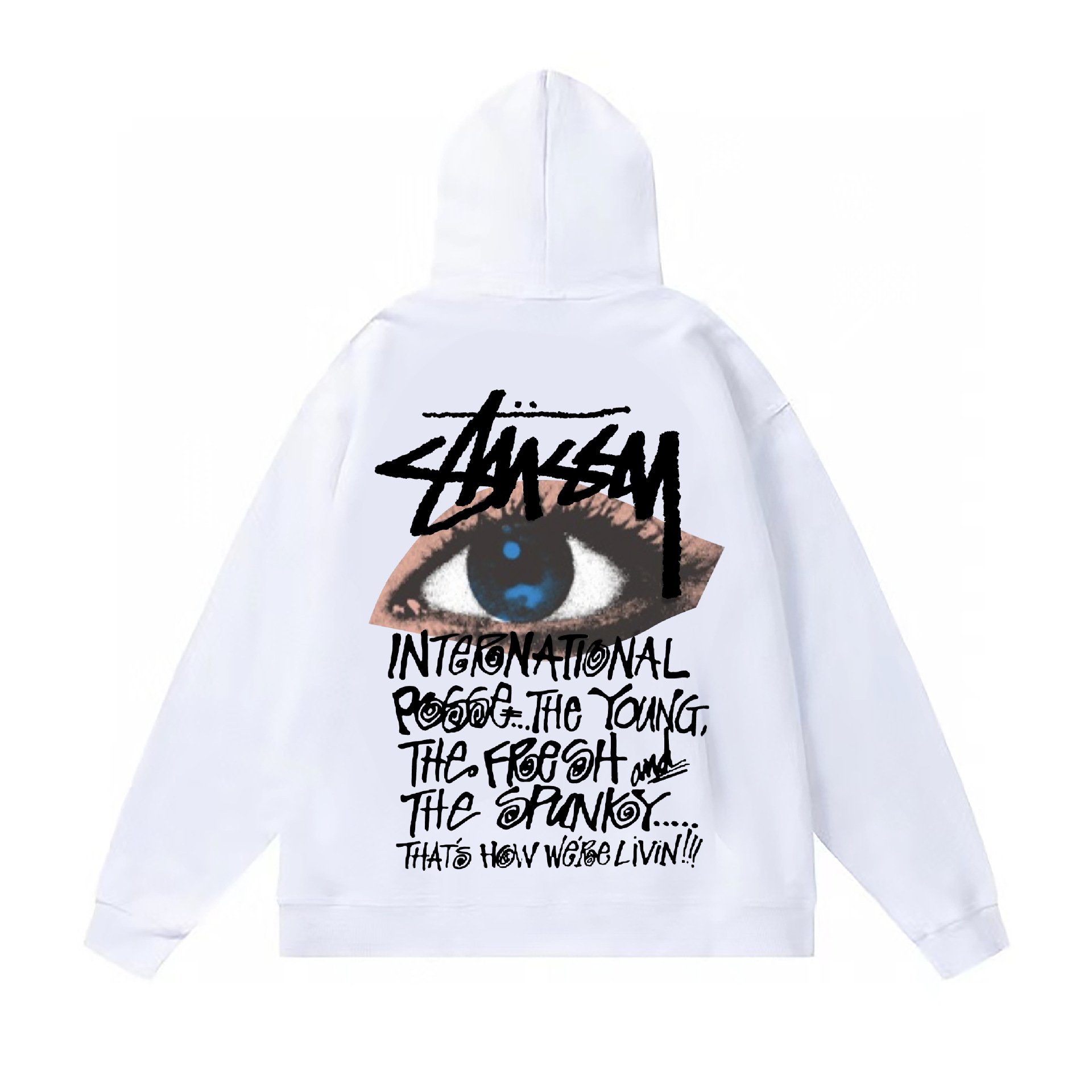 Stussy ステューシー  薄手のフード付きスウェットシャツ 5色兼用 男女兼用 レディース メンズ 114