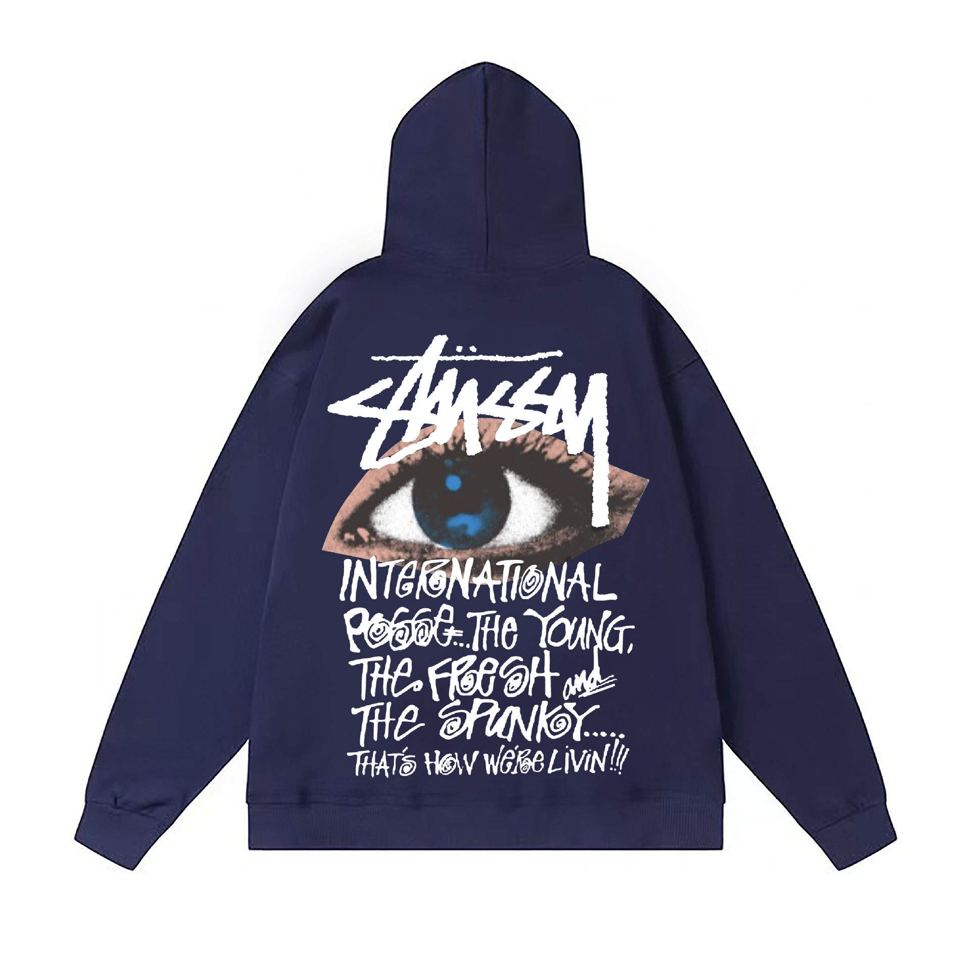 Stussy ステューシー  薄手のフード付きスウェットシャツ 5色兼用 男女兼用 レディース メンズ 114