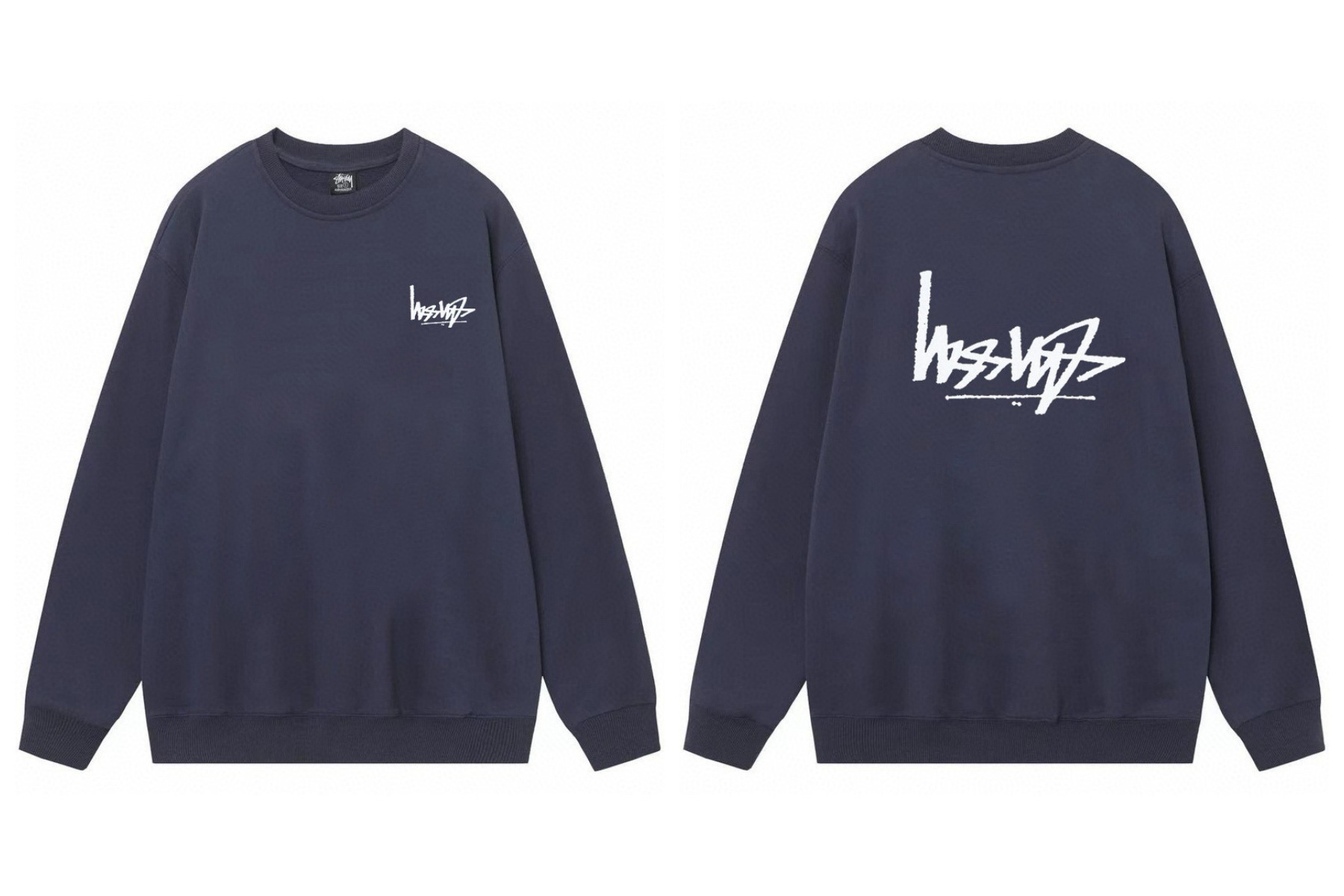 Stussy ステューシー  モダンデザインのクルーネックスウェット 2色兼用 男女兼用 レディース メンズ 103