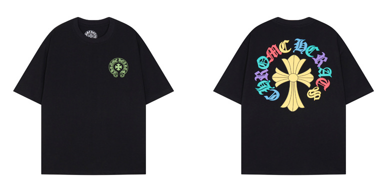 Chrome Hearts クロムハーツ シンプルでクール ミニマルデザイン半袖Tシャツ 2色兼用 男女兼用 レディース メンズ 6127