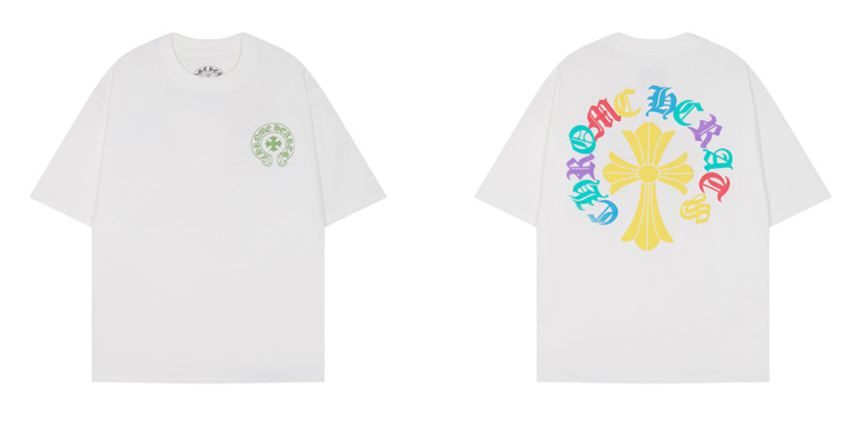 Chrome Hearts クロムハーツ シンプルでクール ミニマルデザイン半袖Tシャツ 2色兼用 男女兼用 レディース メンズ 6127