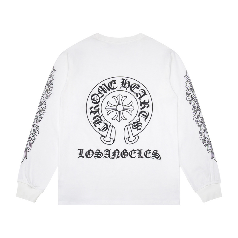 Chrome Hearts クロムハーツ  Tシャツ 長袖 メンズ グラフィティ Tシャツ おしゃれ クルーネック ロンT グリーン 17色兼用 男女兼用 レディース メンズ 