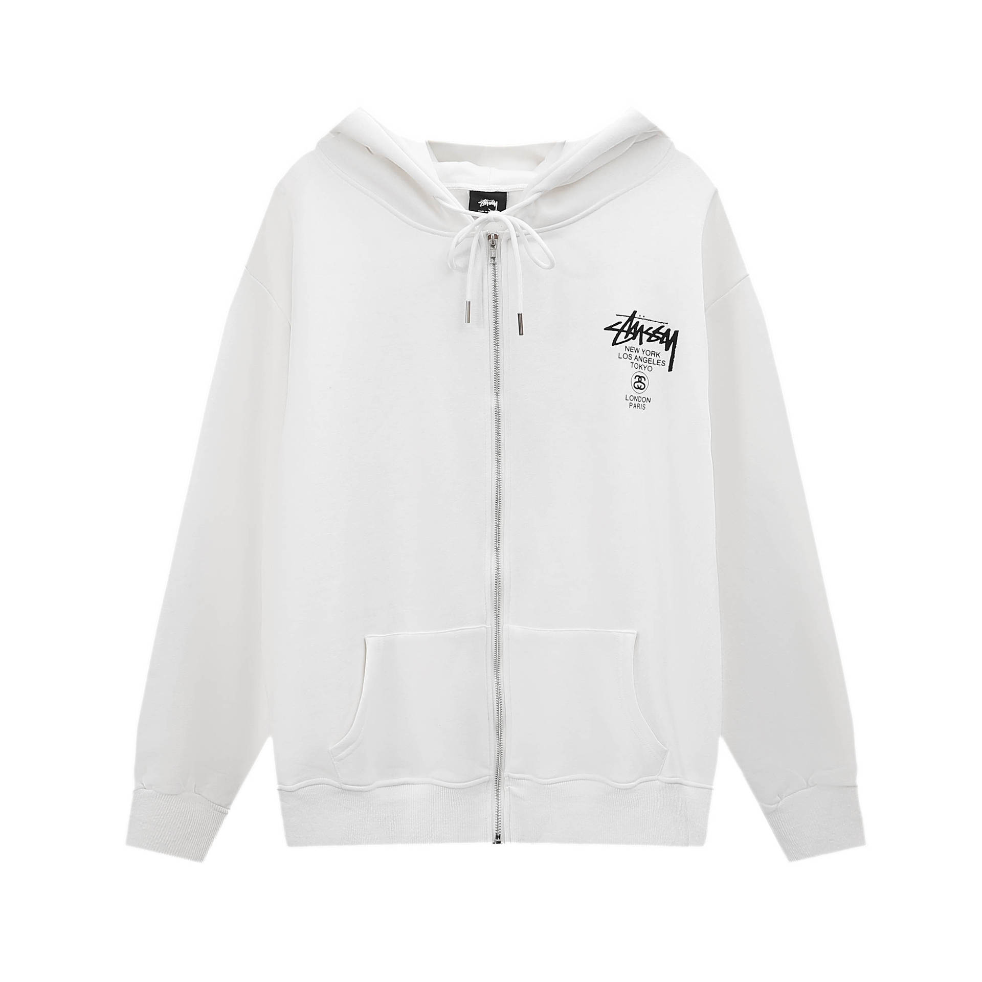 Stussy ステューシー  エッジの効いたデザインのフード付きスウェット 3色兼用 男女兼用 レディース メンズ S608