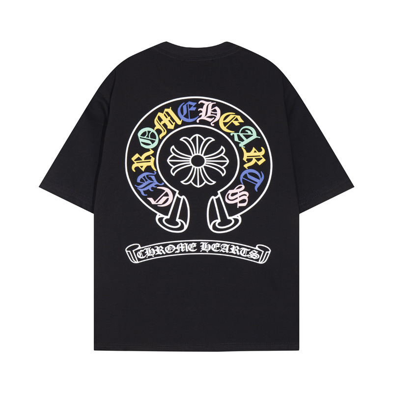 Chrome Hearts クロムハーツ トレンドを押さえた スタイリッシュ半袖トップス 2色兼用 男女兼用 レディース メンズ 6132