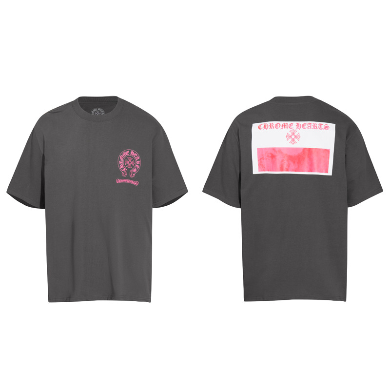 クロムハーツ マリブ ホースシュー Tシャツ   14色兼用 男女兼用 レディース メンズ