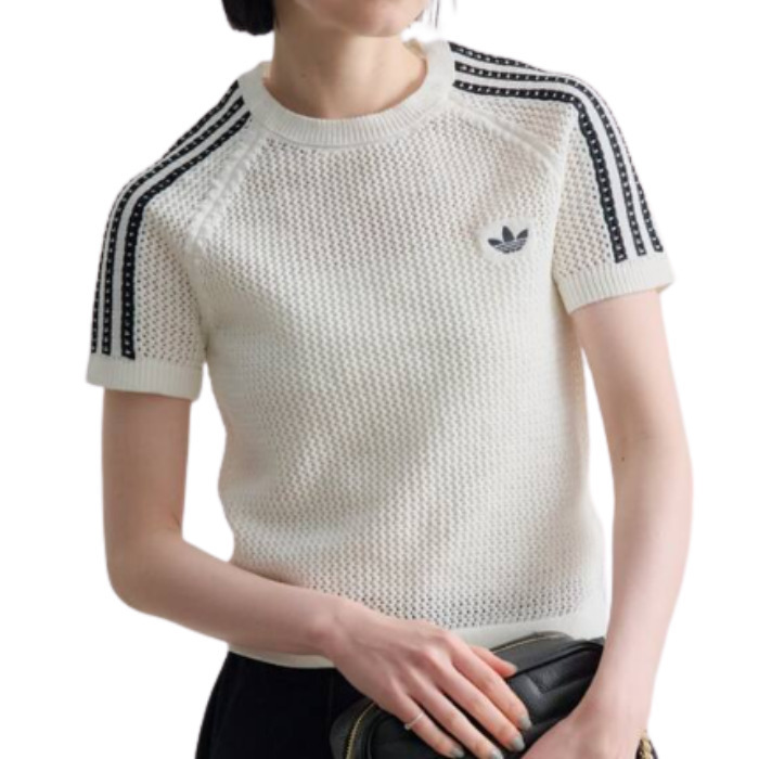 アディダス オリジナルス レディース ニティド クロシェット カリ ティー トップス 半袖 Tシャツ  