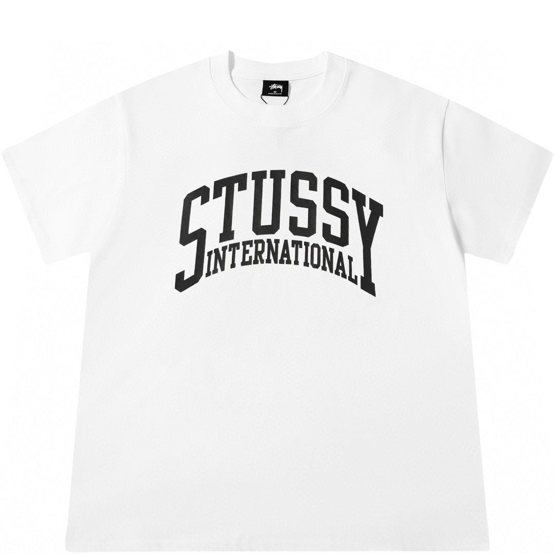 Stussy ステューシー  シンプルでおしゃれ ベーシック半袖シャツ 2色兼用 男女兼用 レディース メンズ 667