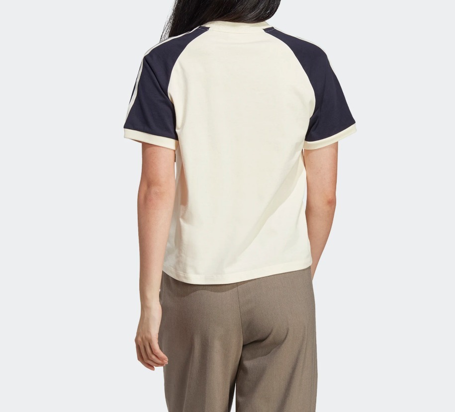 アディダス  × sporty &amp; rich スリーストライプス 半袖Tシャツ