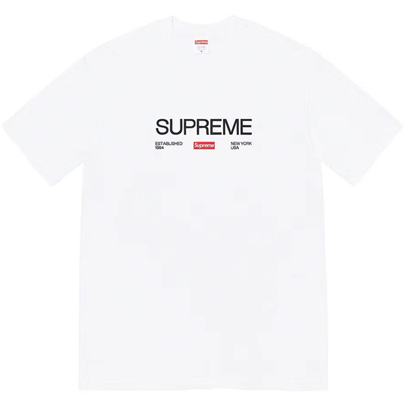 Supreme シュプリーム 夏用半袖Tシャツシンプルデザイン快適素材 2色兼用 男女兼用 レディース メンズ B296