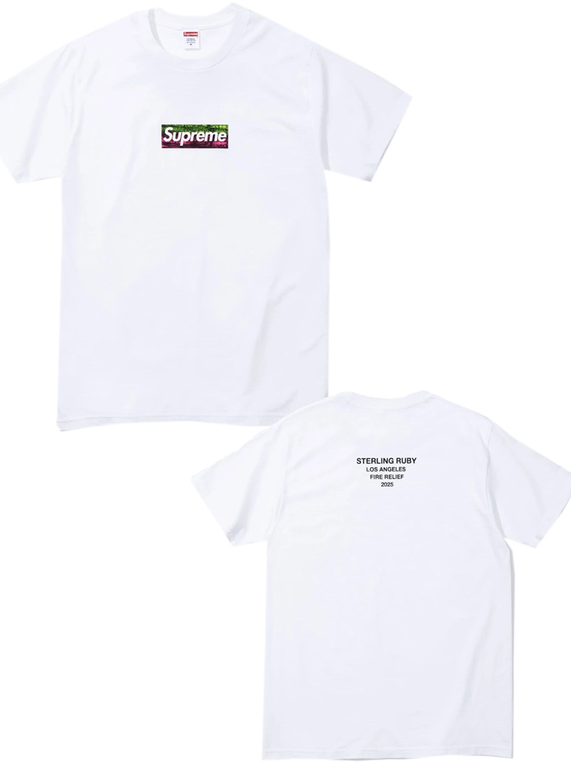 Supreme シュプリーム    ゆったりシルエット半袖トップス春夏新作  2色兼用 男女兼用 レディース メンズ B392
