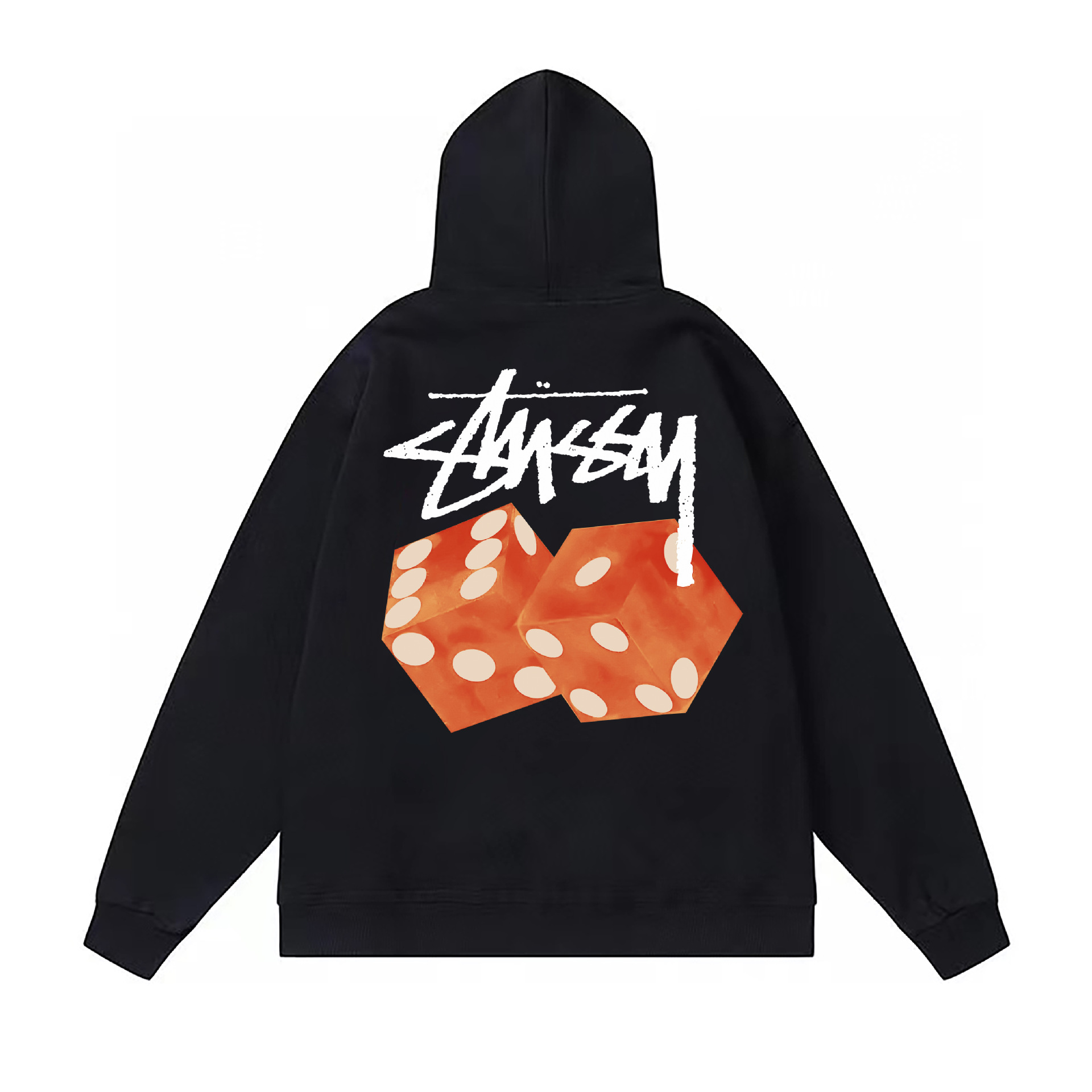 Stussy ステューシー フードロゴ 総柄 フルジップ パーカー L