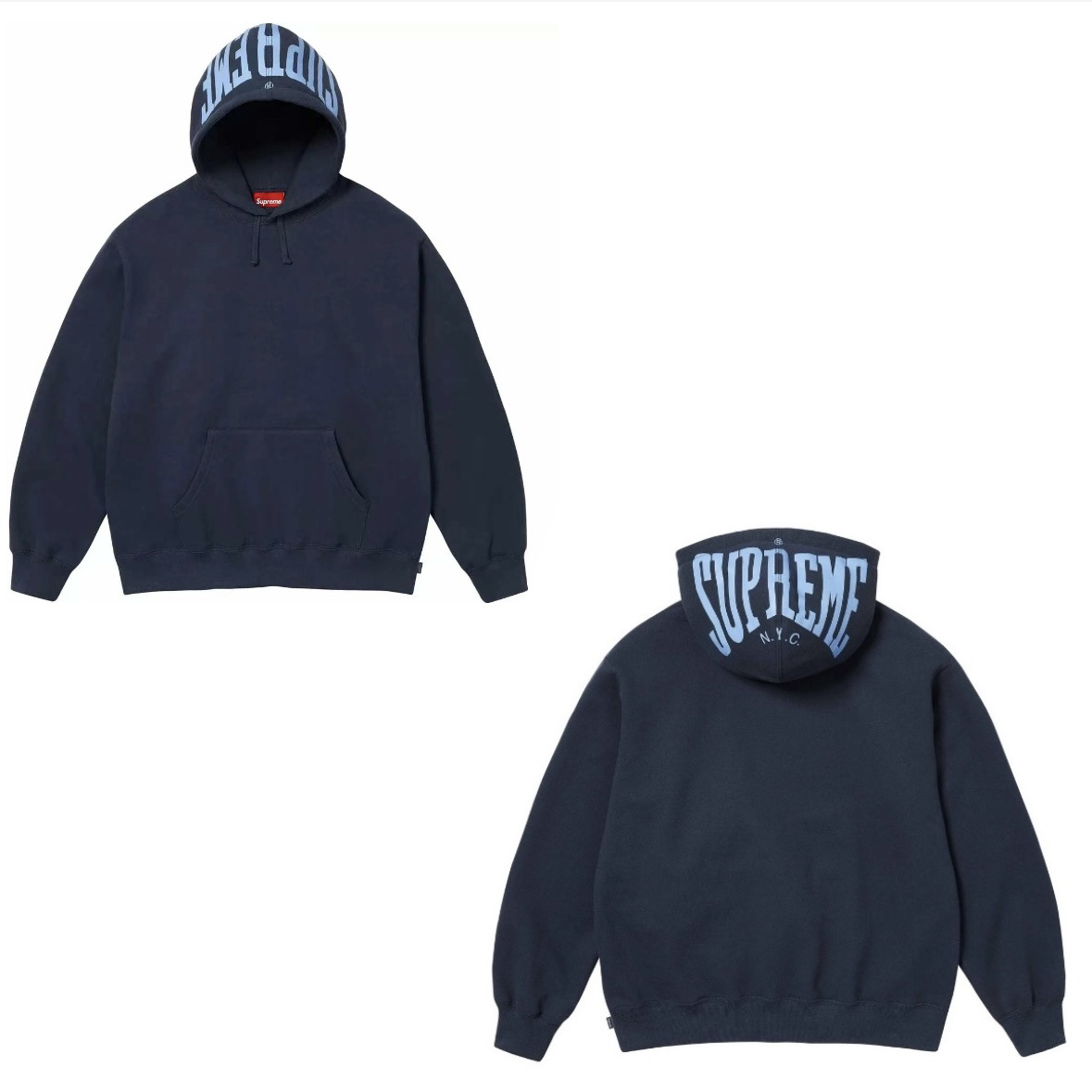 Supreme   シュプリーム  トレンド感のあるフード付きスウェット 2色兼用 男女兼用 レディース メンズ  E568