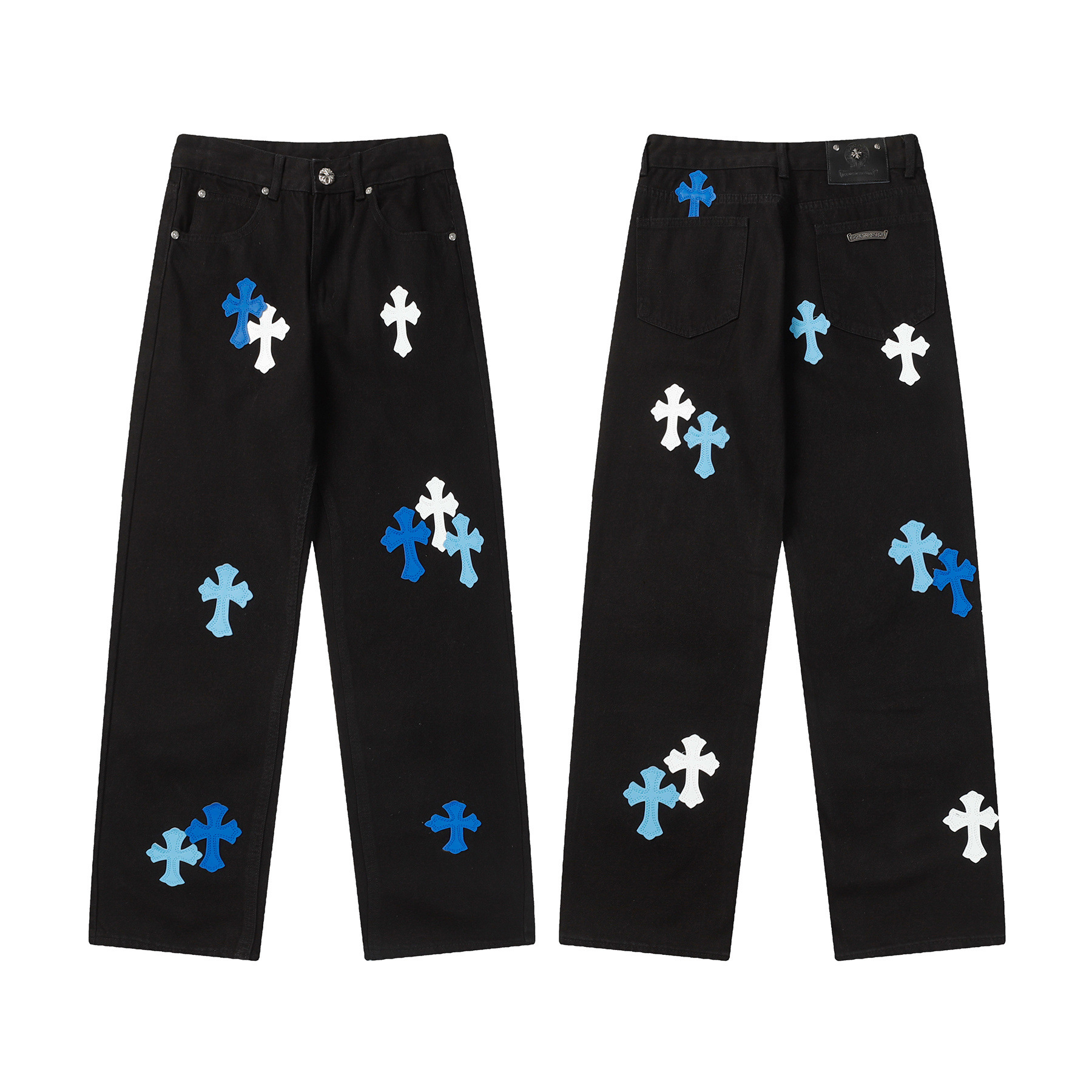 Chrome Hearts クロムハーツ クロスデザイン ジーンズ ロングデニムパンツ 男女兼用 レディース メンズ 9951