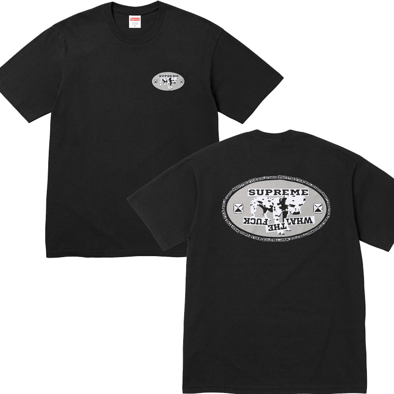 Supreme シュプリーム    吸汗速乾半袖Tシャツ軽量通気性抜群  2色兼用 男女兼用 レディース メンズ B401