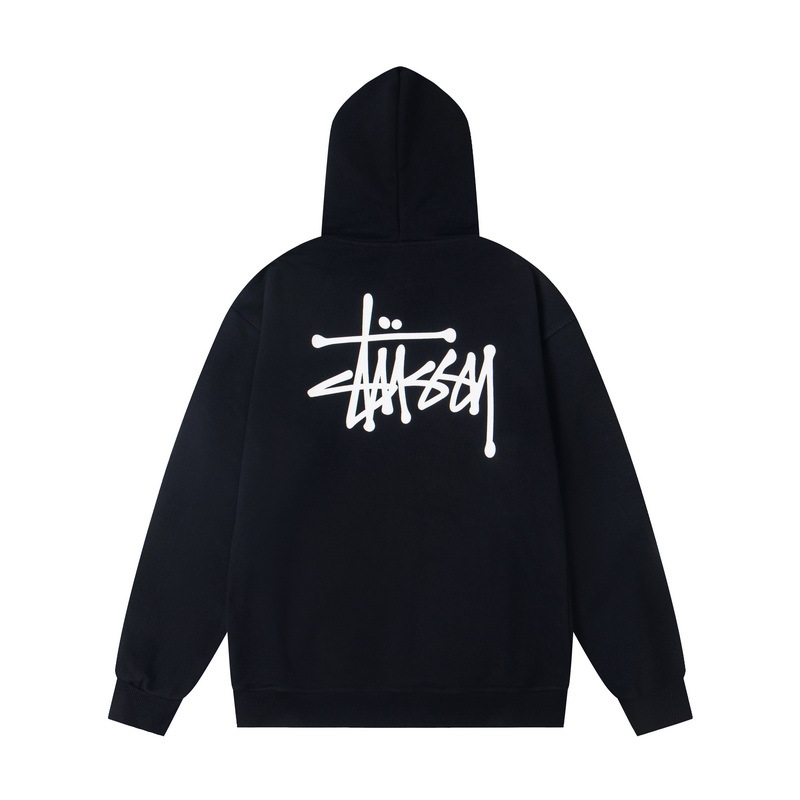Stussy ステューシー  エッジの効いたデザインのフード付きスウェット 3色兼用 男女兼用 レディース メンズ S608
