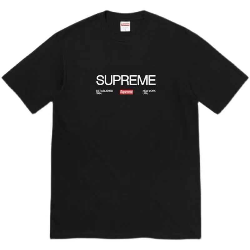 Supreme シュプリーム 夏用半袖Tシャツシンプルデザイン快適素材 2色兼用 男女兼用 レディース メンズ B296
