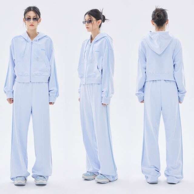 ノルディ 3色兼用 男女兼用 レディース メンズ セットアップ ロゴテープ ジャージ上下 トップス パンツ