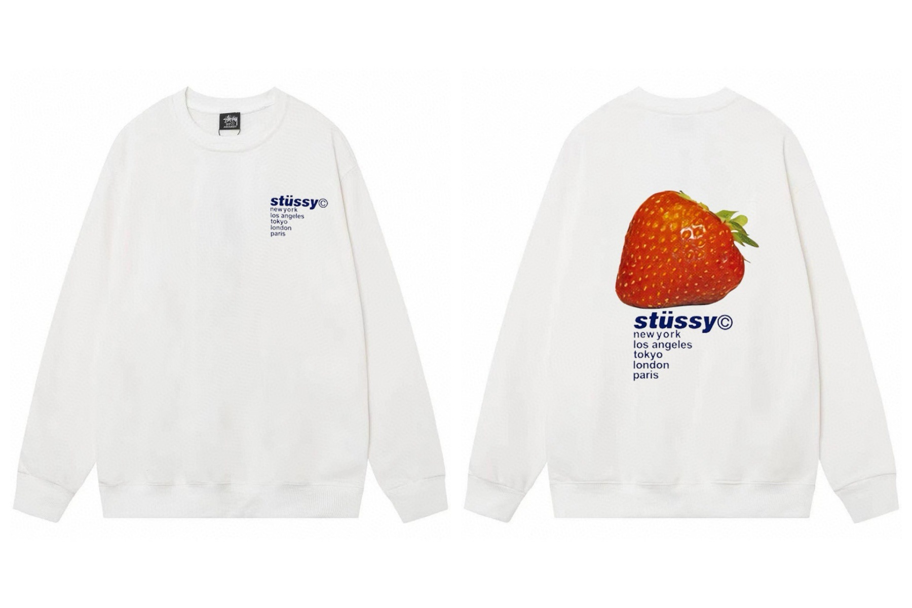 Stussy ステューシー  フェスティバルスタイルスウェットシャツ 2色兼用 男女兼用 レディース メンズ 101