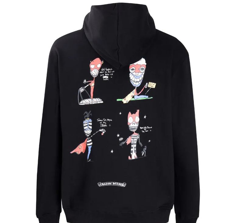 クロムハーツ  ホースシュー パーカー メンズ レディース スウェット フード付き プリント パーカー かっこいい