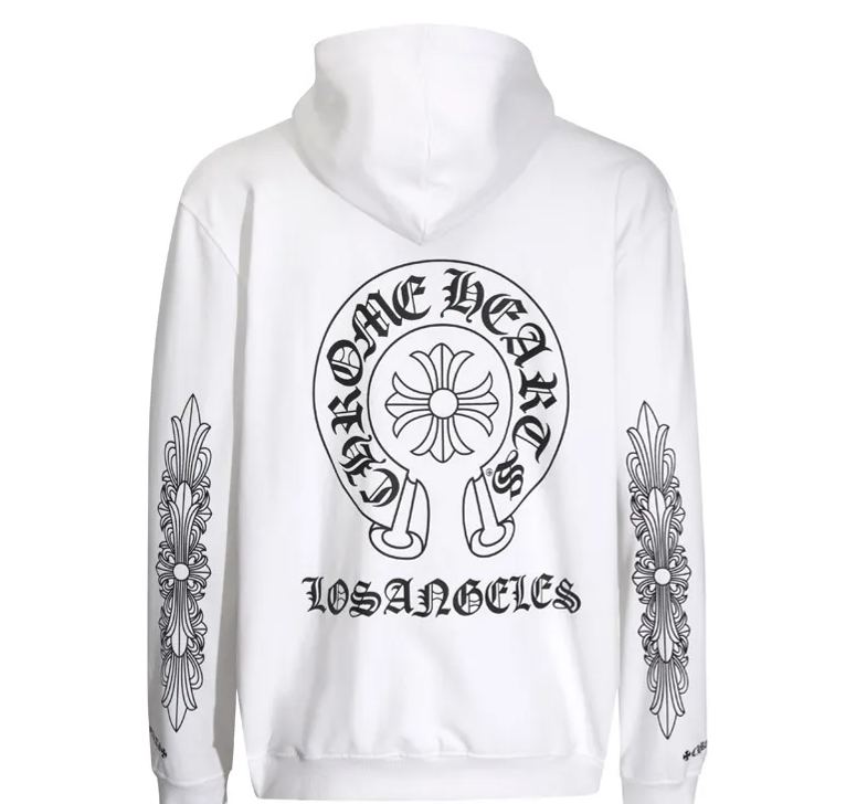 クロムハーツ  ホースシュー パーカー メンズ レディース スウェット フード付き プリント パーカー かっこいい