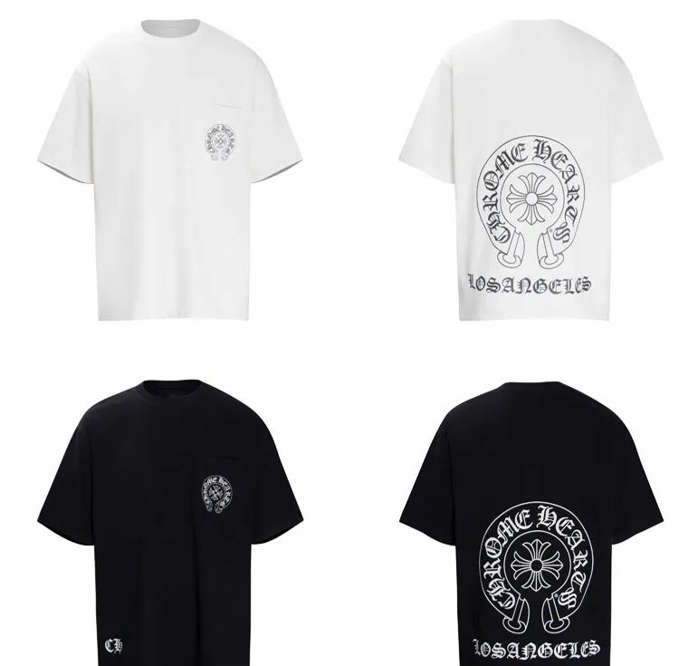 クロムハーツ  半袖 Tシャツ マッティボーイ グラフィティ プリント Tシャツ コットン おしゃれ グレー