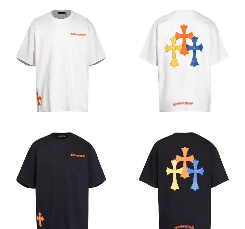 Chrome Hearts クロムハーツ 夏にぴったり！涼しい綿100%半袖Tシャツ  2色兼用 男女兼用 レディース メンズ